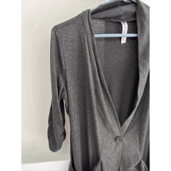 M&S espresso size L cardigan gray button up - Picture 2 of 9